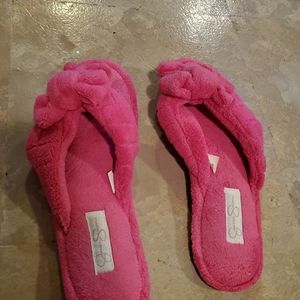 Jessica Simpson flip flop slippers.